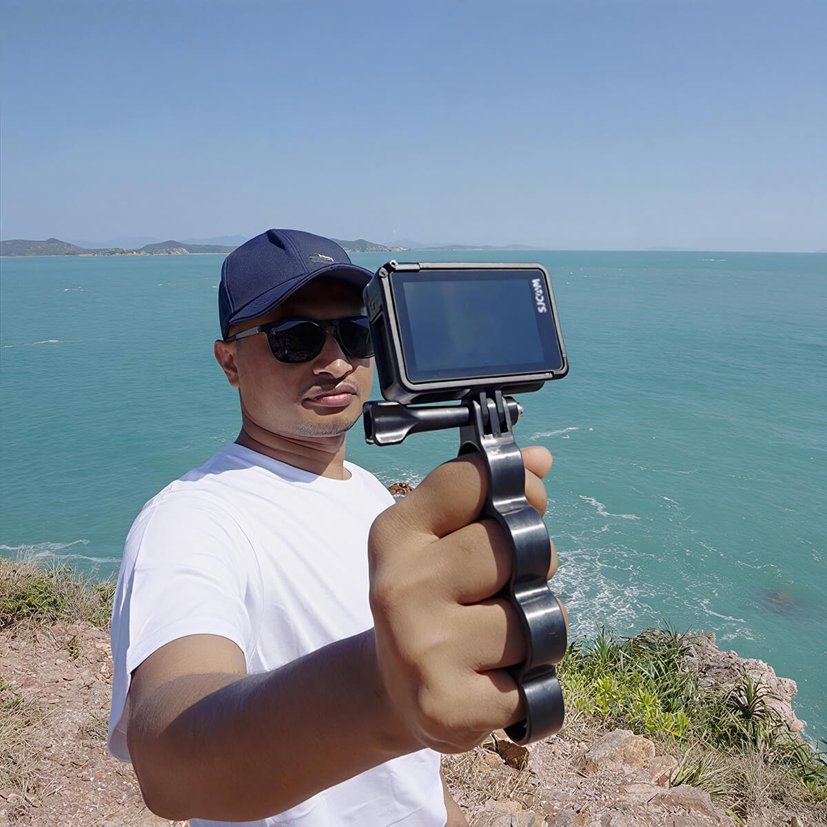 finger grip mount black