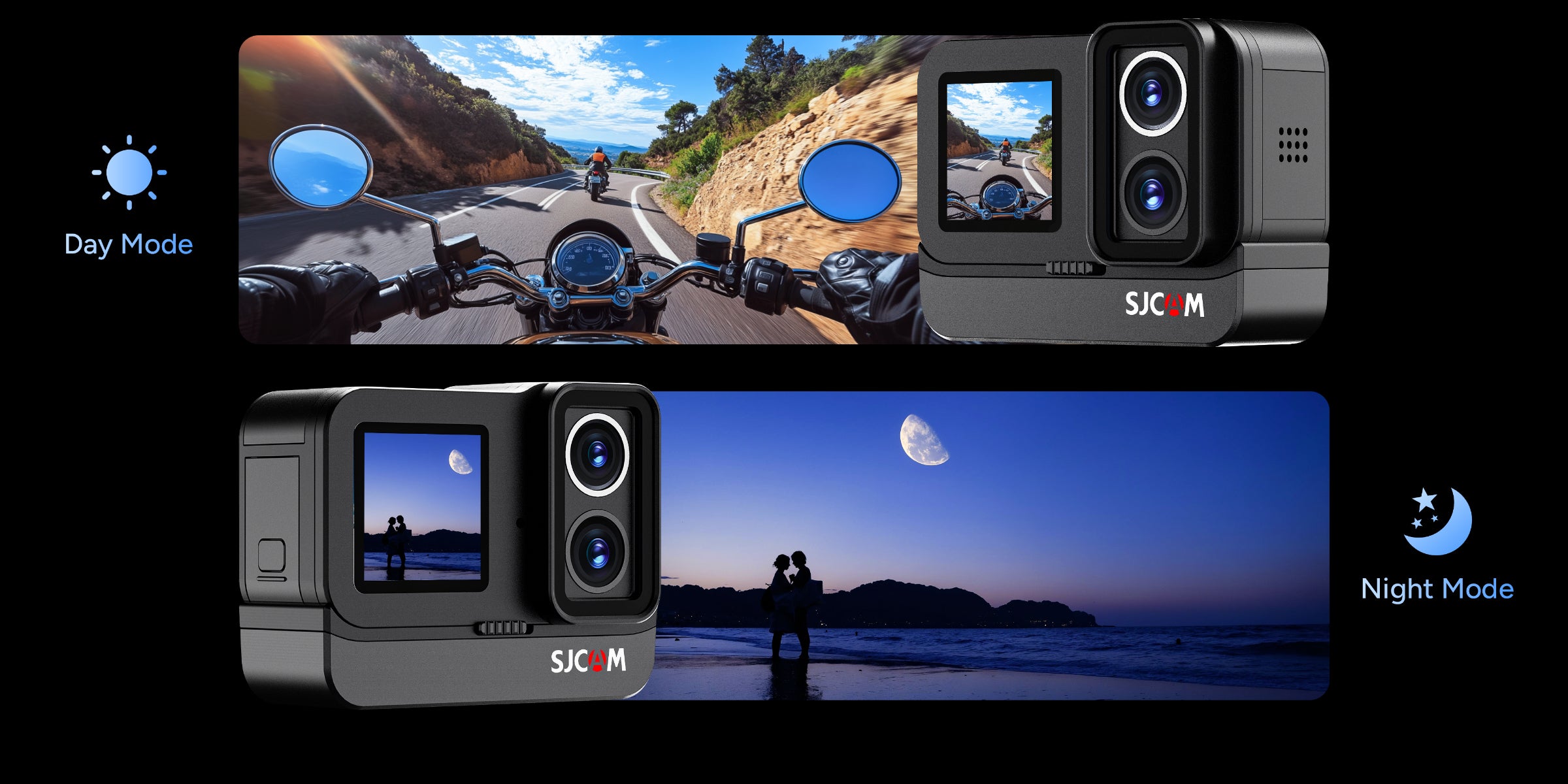 dual lens action camera