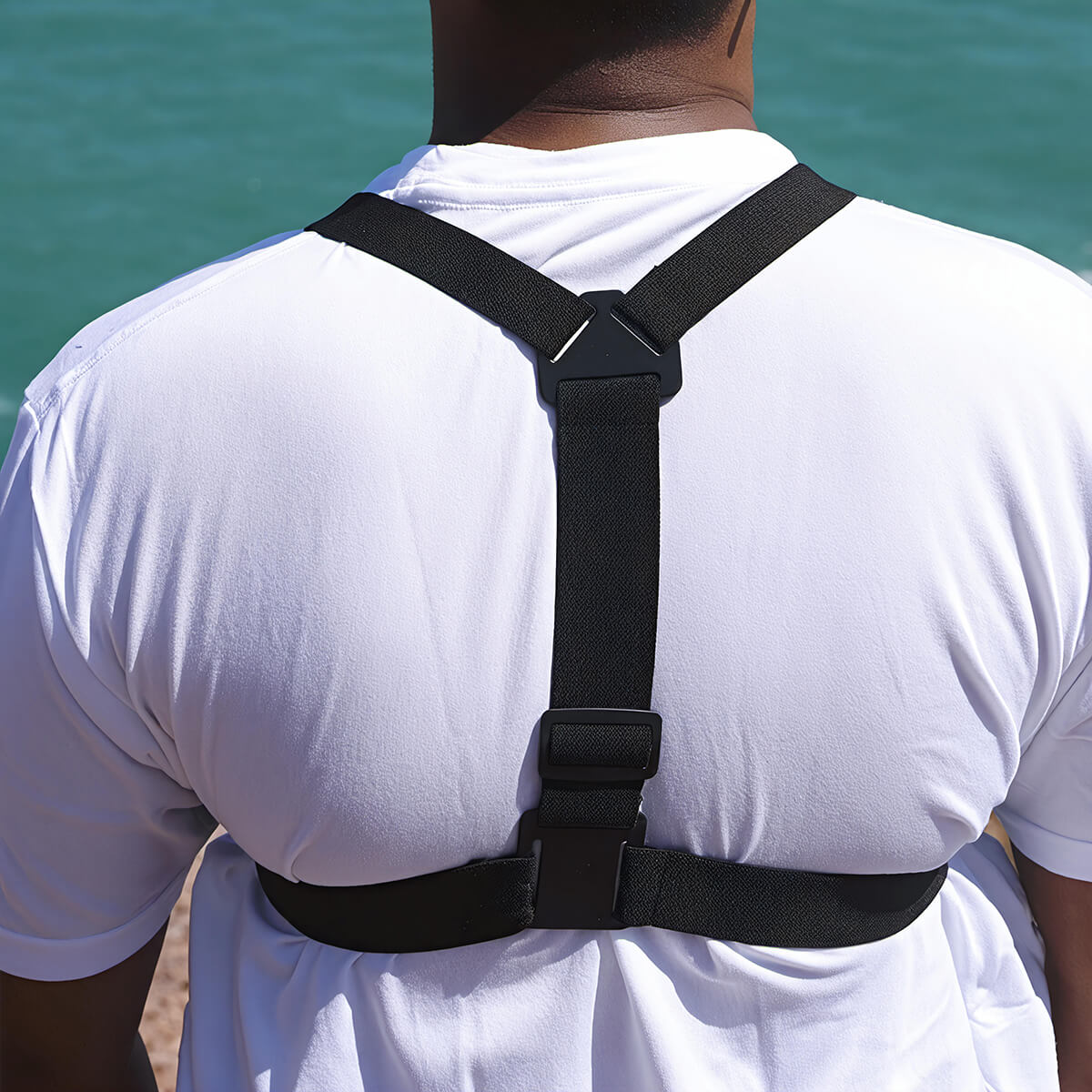 adjustable chest mount harness back