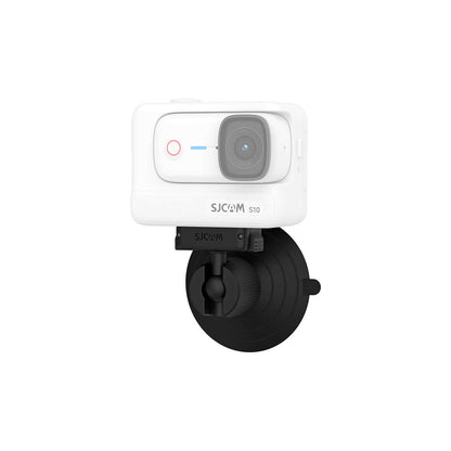 Adjustable Suction Cup Mount for S10 holding a camera securely on a smooth surface.