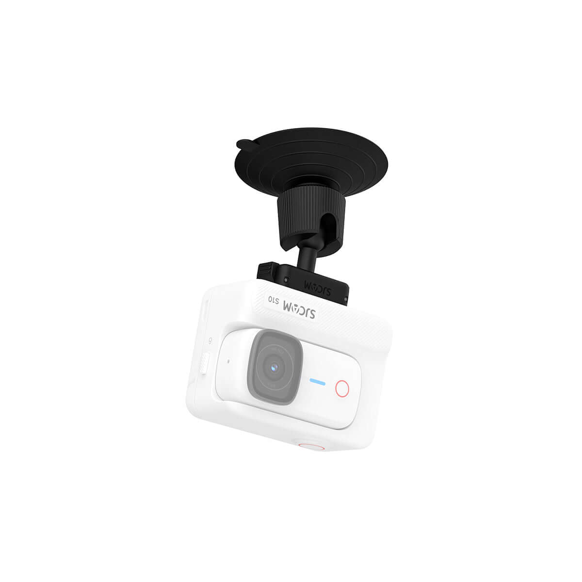 Adjustable Suction Cup Mount holding a camera on the ceiling, designed for S10 users.