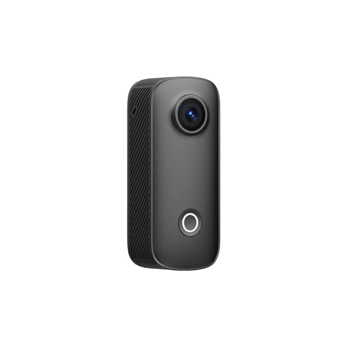 SJCAM C100 Pro Tiny 4K Action Camera in a sleek black design, perfect for hands-free recording.
