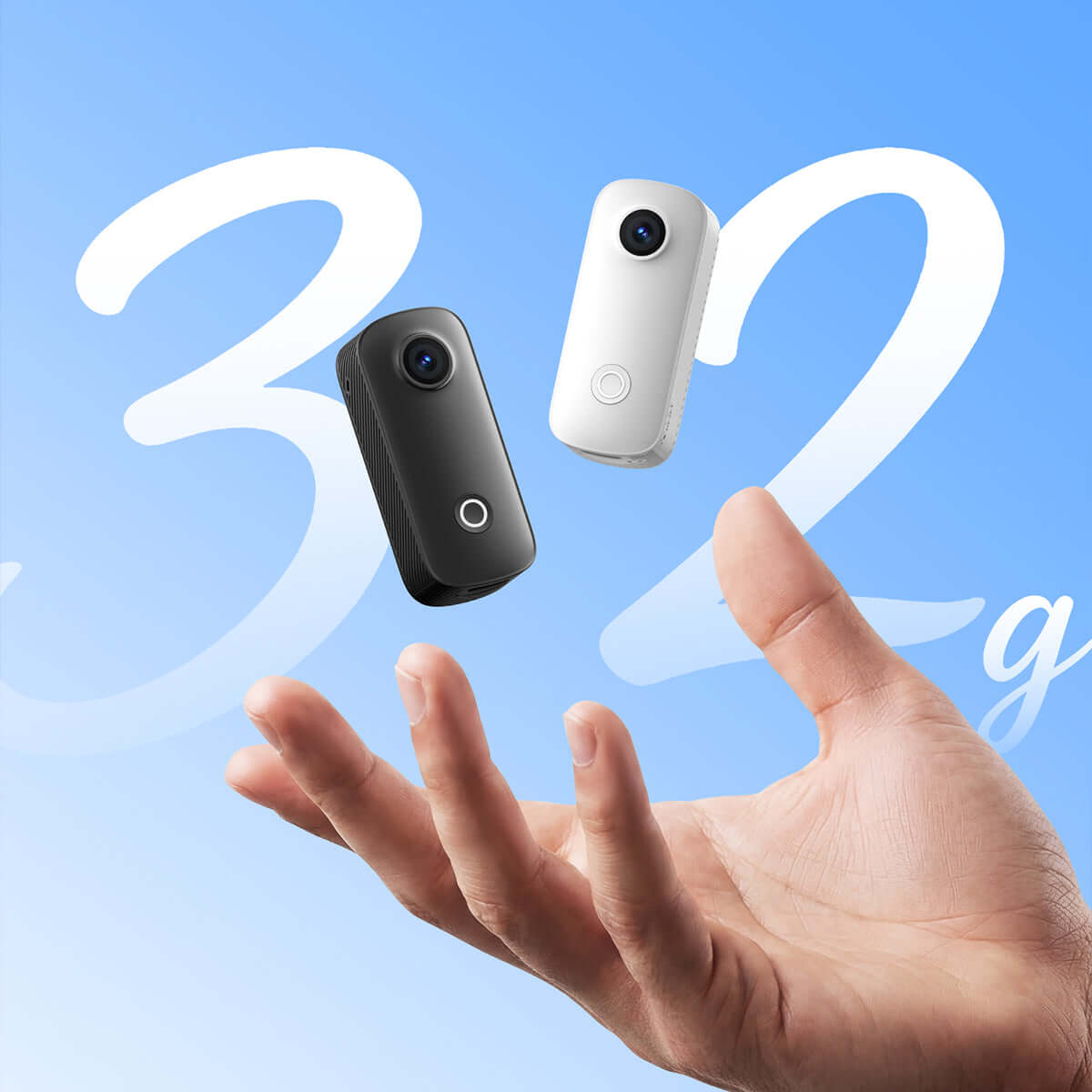 C100 Pro 4K POV action camera with ultra compact design