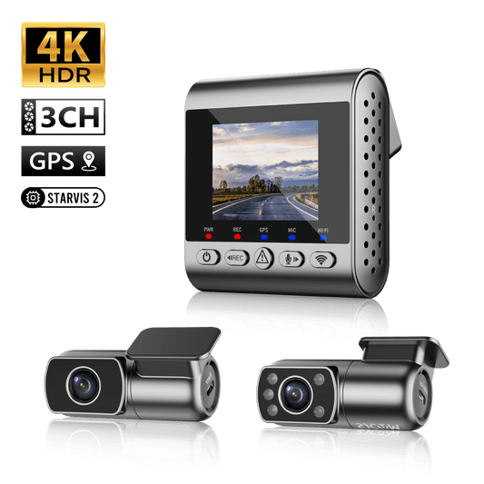 M60 Dash Camera 4K HDR 3CH