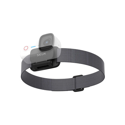 Magnetic Head Strap with SJcam camera attachment, designed for secure and easy use in various activities.