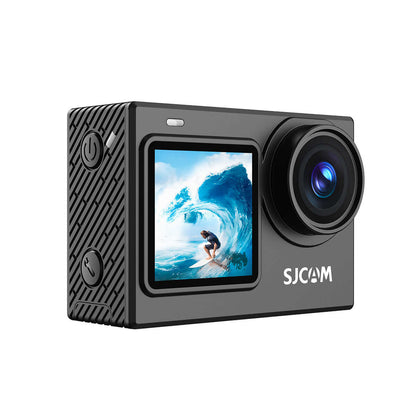 SJ6 Ultra Action Camera showcasing dual screens and vibrant 4K visuals for action-packed adventures.