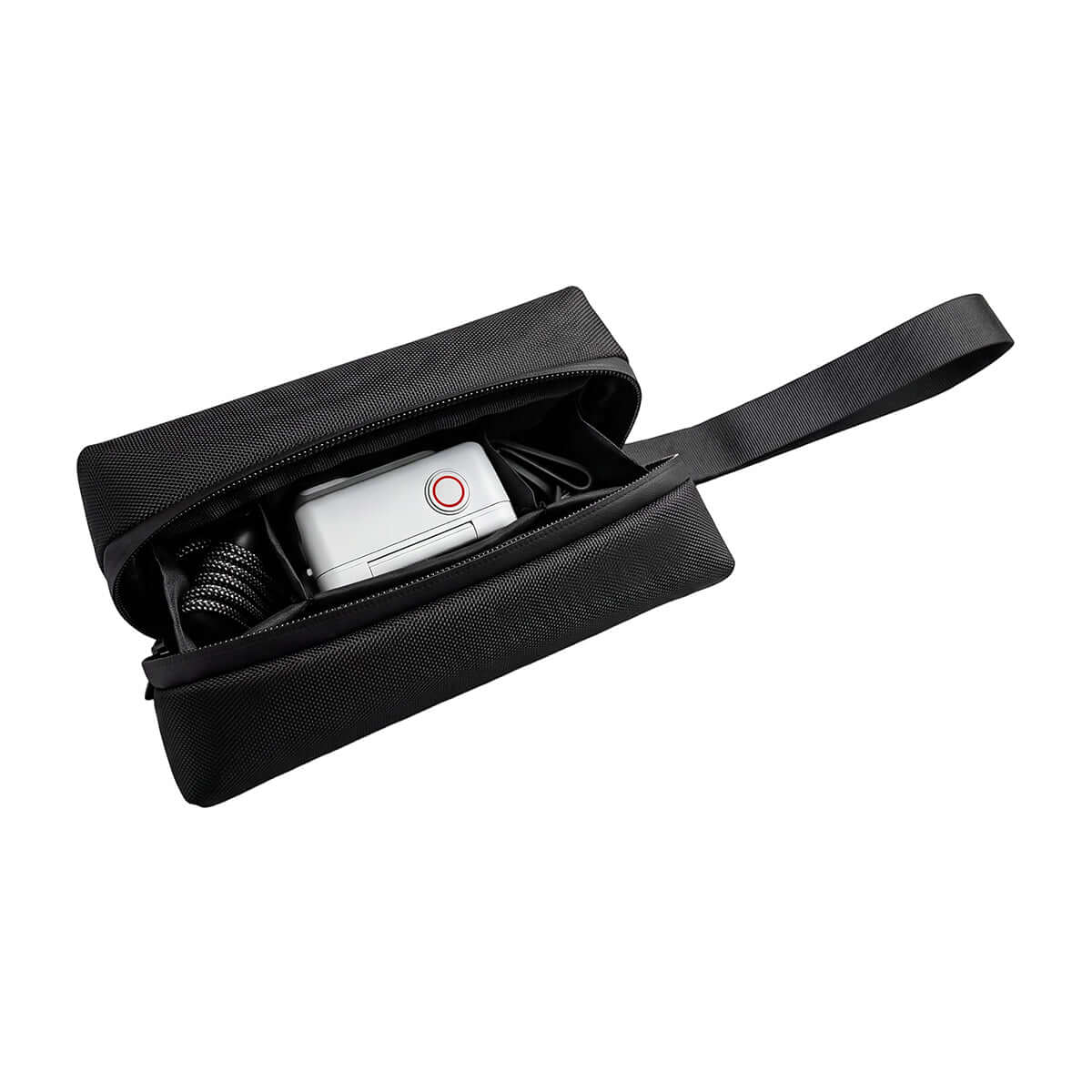 Universal Carrying Bag with interior organization for electronics and accessories, shown open with contents visible.